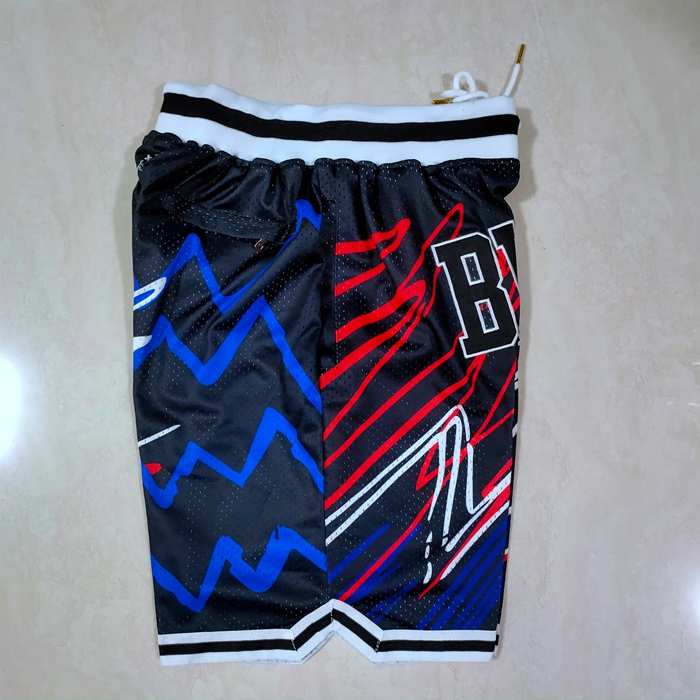 Chicago Bulls Just Don Black Basketball Shorts 05