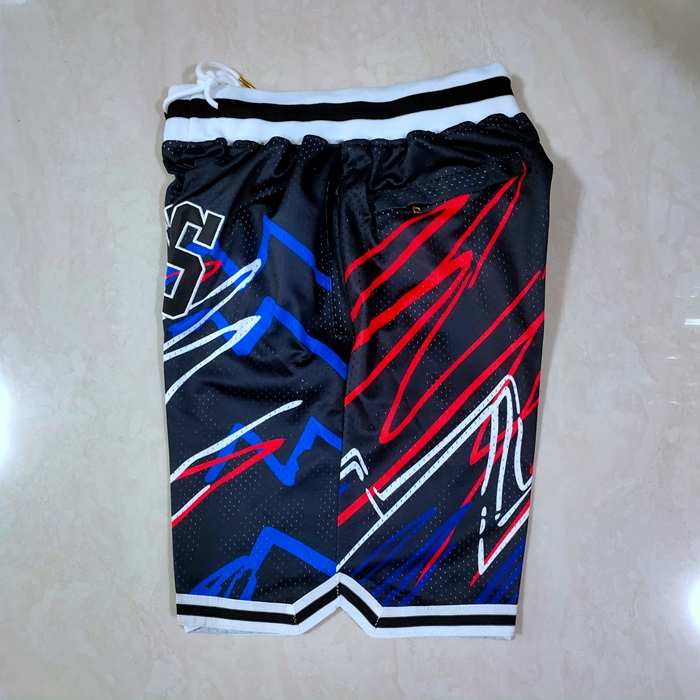 Chicago Bulls Just Don Black Basketball Shorts 05