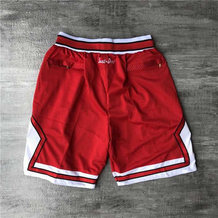 Chicago Bulls Just Don Red Basketball Shorts 02