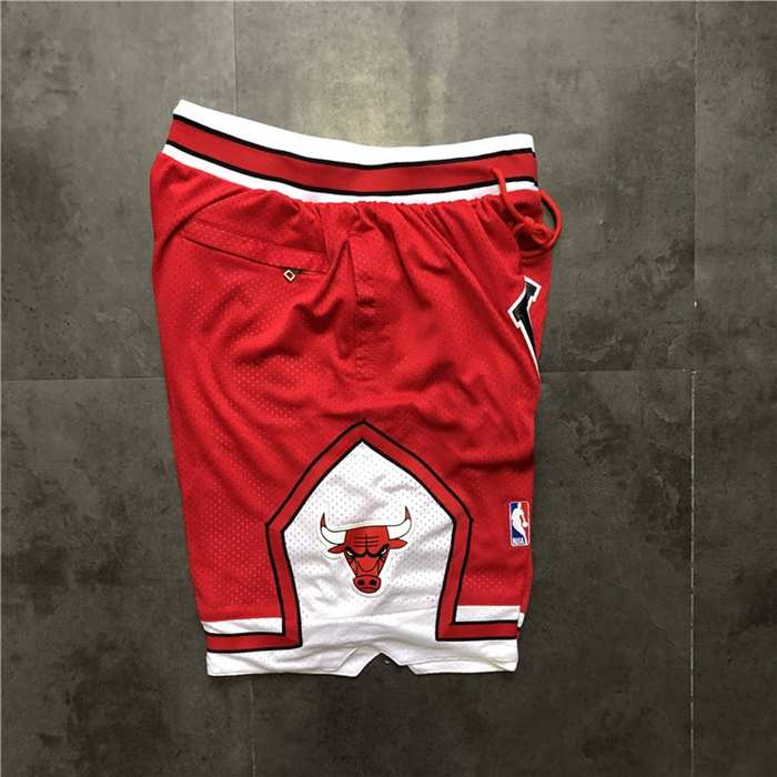 Chicago Bulls Just Don Red Basketball Shorts 03