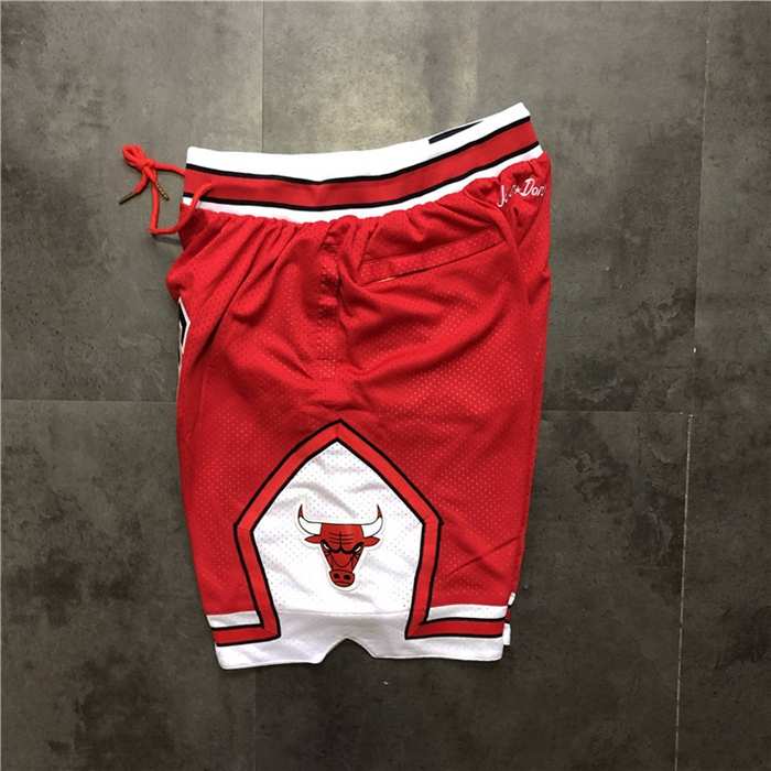 Chicago Bulls Just Don Red Basketball Shorts 03