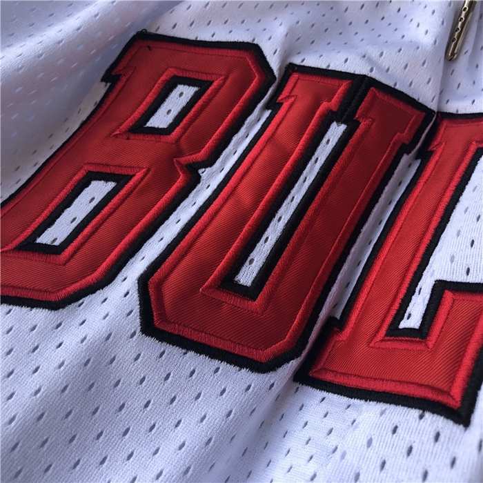 Chicago Bulls Just Don White Basketball Shorts