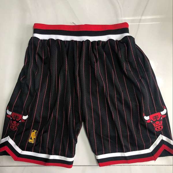 Chicago Bulls Mitchell&Ness Black Basketball Shorts 04