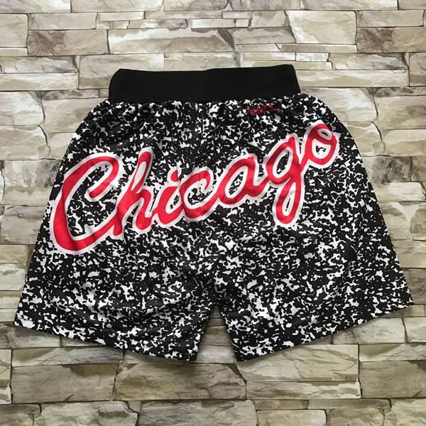 Chicago Bulls Mitchell&Ness Black Basketball Shorts 05