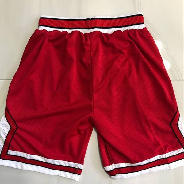 Chicago Bulls Mitchell&Ness Red Basketball Shorts 02