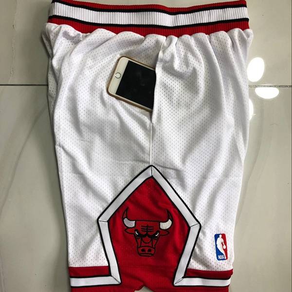 Chicago Bulls Mitchell&Ness White Basketball Shorts