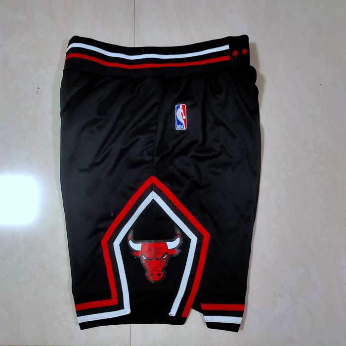 Chicago Bulls Black Basketball Shorts 02