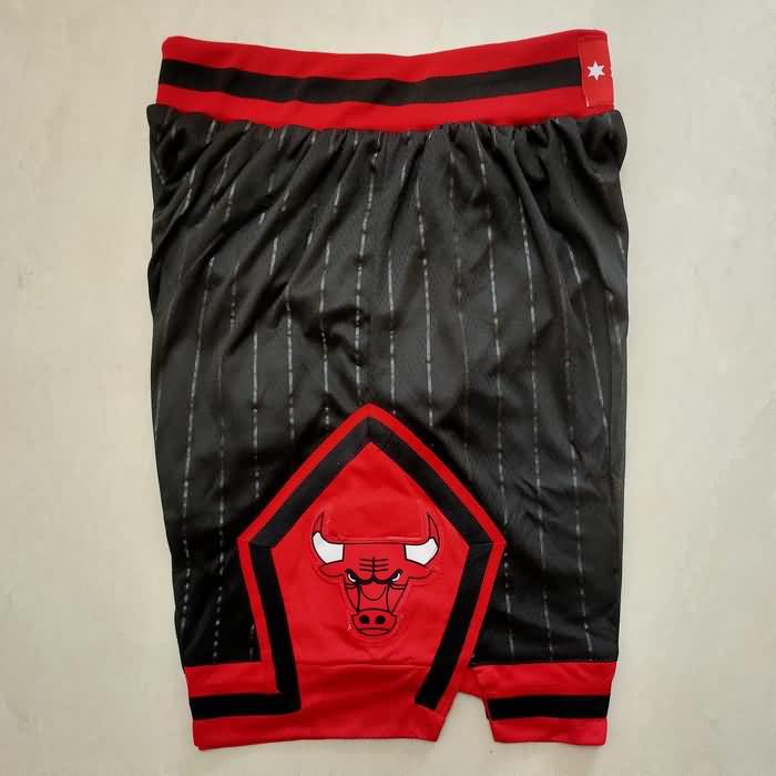 Chicago Bulls Black Basketball Shorts 03