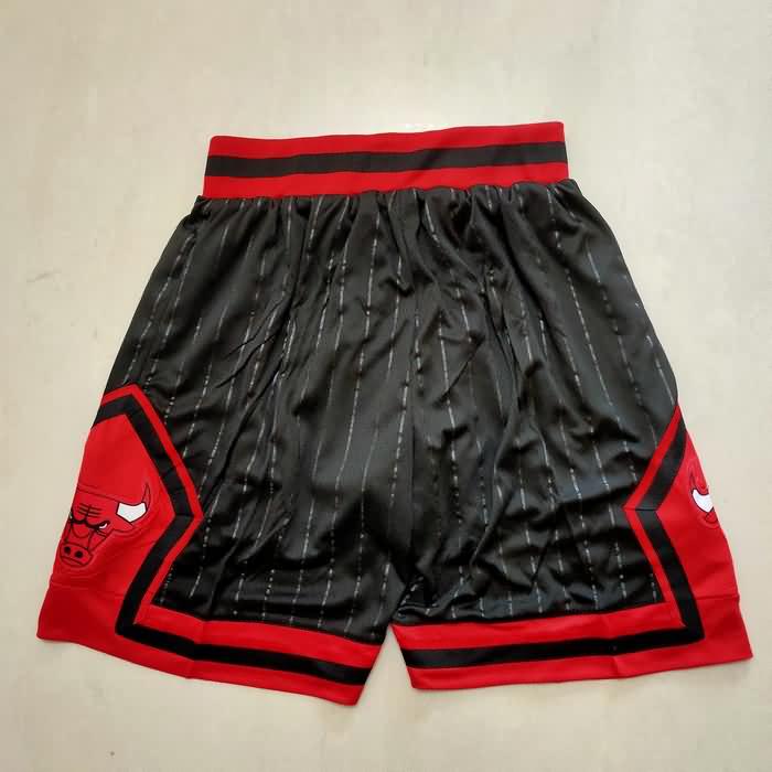 Chicago Bulls Black Basketball Shorts 03