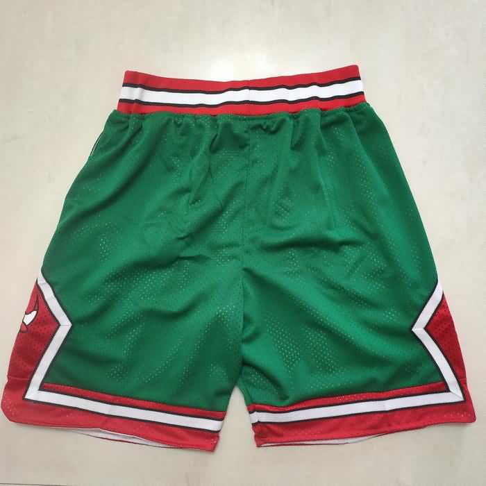 Chicago Bulls Green Basketball Shorts