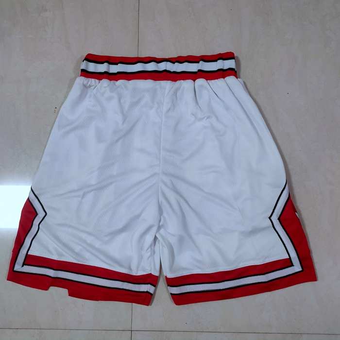 Chicago Bulls White Basketball Shorts