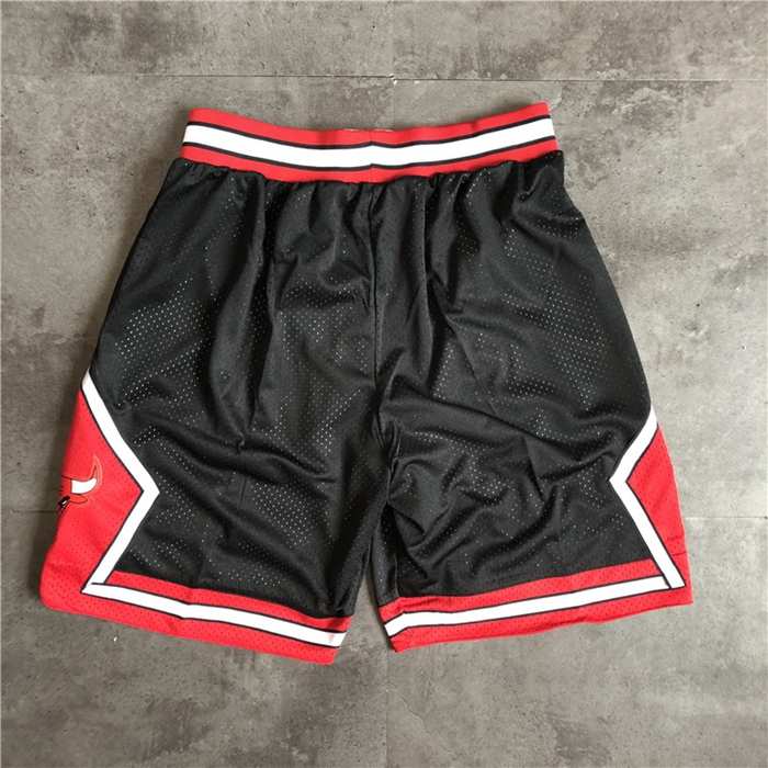 Chicago Bulls Black Classics Basketball Shorts 02