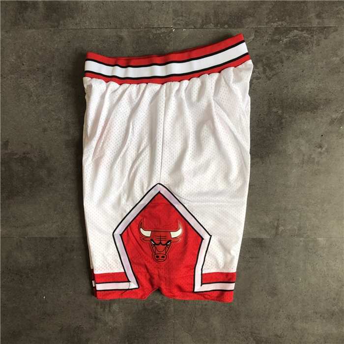 Chicago Bulls White Classics Basketball Shorts