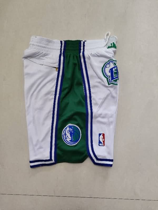 Dallas Mavericks Just Don White Basketball Shorts