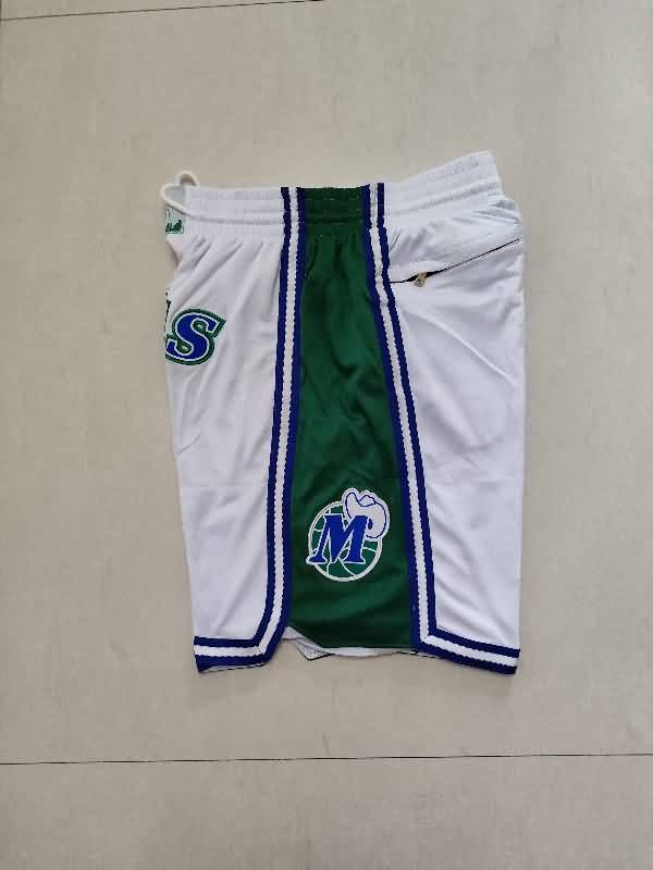 Dallas Mavericks Just Don White Basketball Shorts