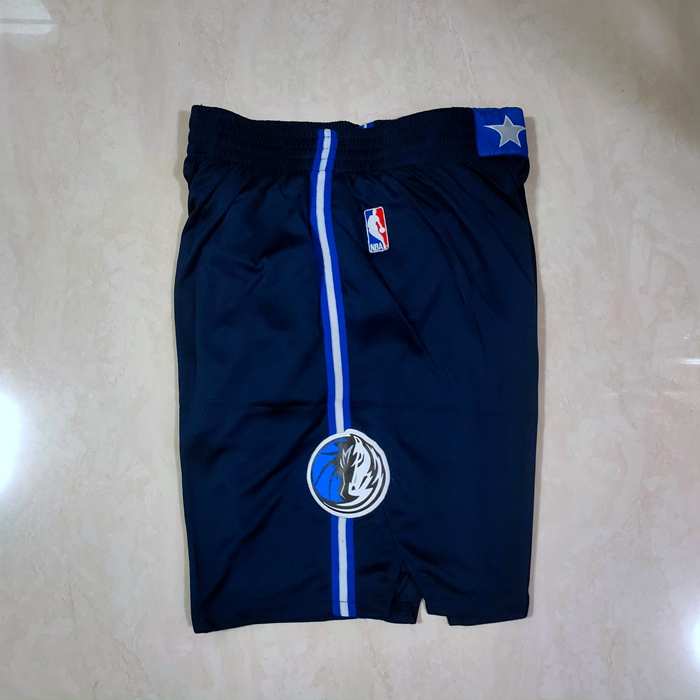 Dallas Mavericks Dark Blue Basketball Shorts 02