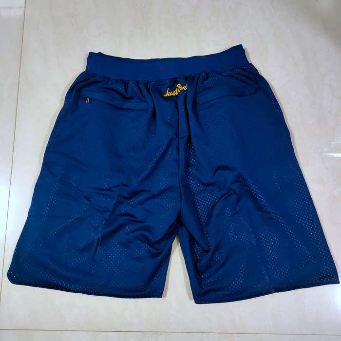 Golden State Warriors Just Don Dark Blue Basketball Shorts 02