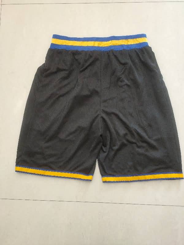 Golden State Warriors Black Basketball Shorts 02