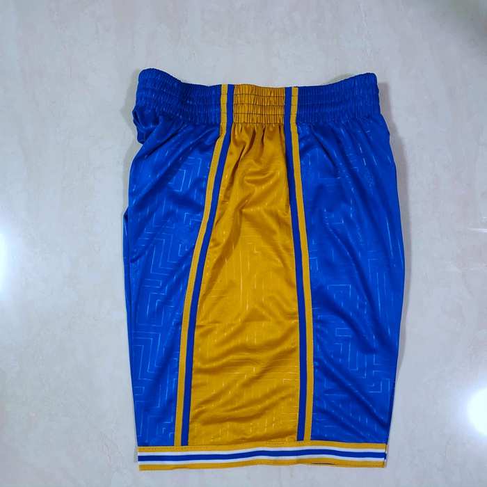 Golden State Warriors Blue Basketball Shorts 02