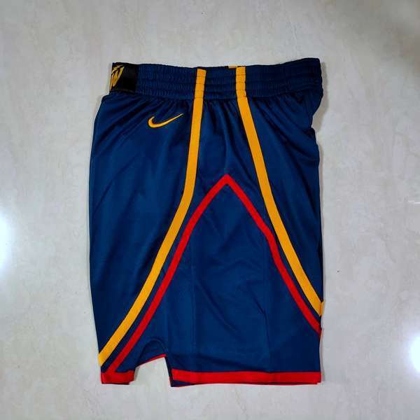 Golden State Warriors Dark Blue Basketball Shorts 02