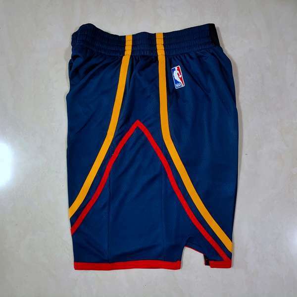 Golden State Warriors Dark Blue Basketball Shorts 02