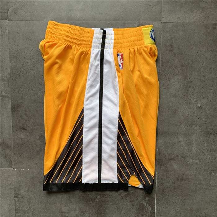 Golden State Warriors Yellow Basketball Shorts