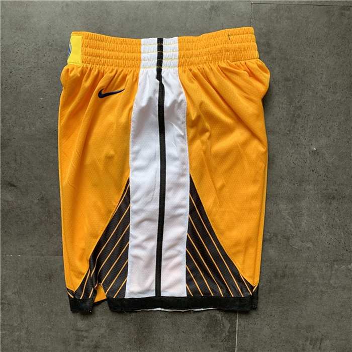 Golden State Warriors Yellow Basketball Shorts