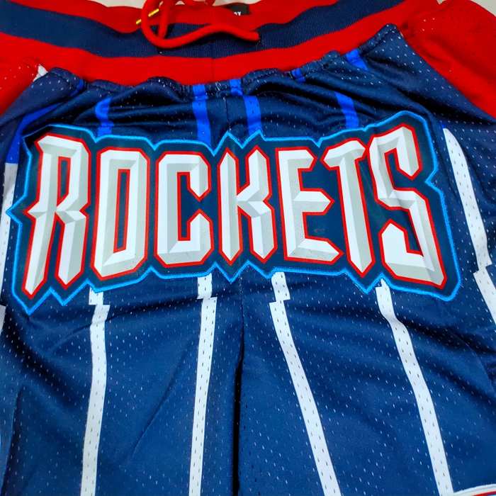 Houston Rockets Just Don Dark Blue Basketball Shorts