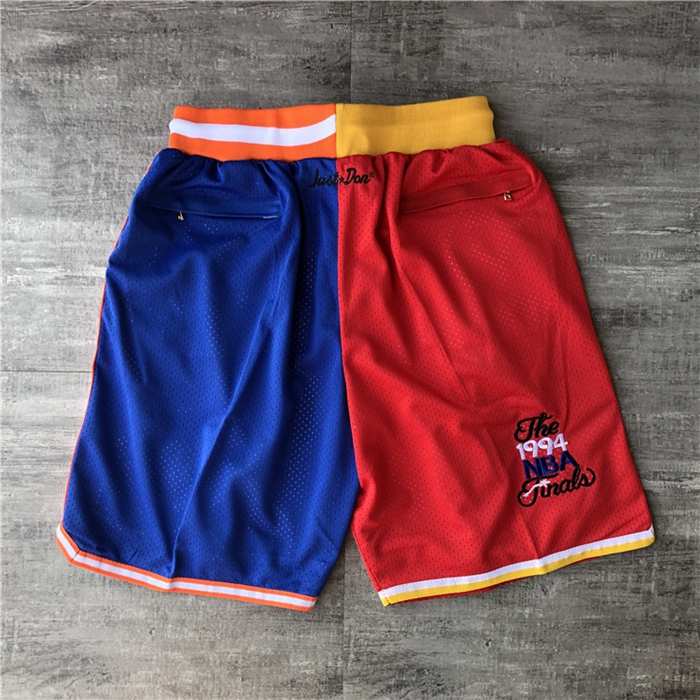 Houston Rockets York Knicks New Red Blue Basketball Shorts