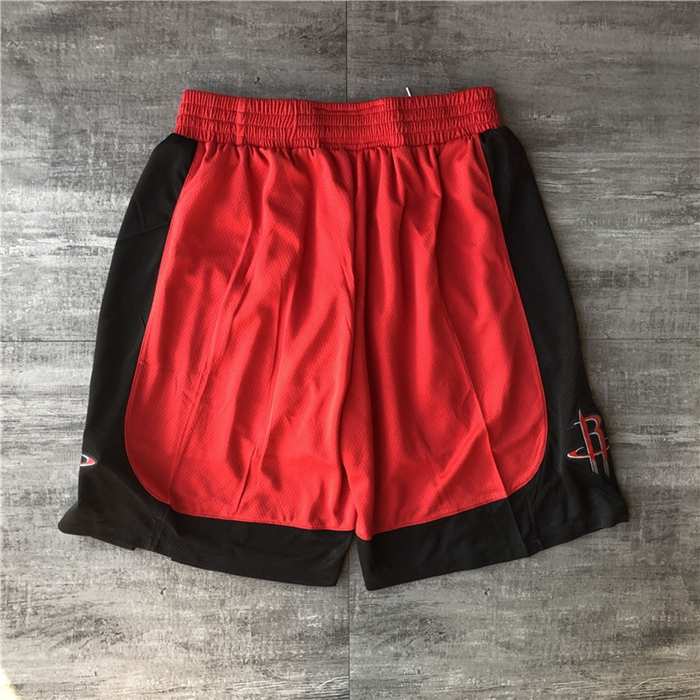 Houston Rockets Red Basketball Shorts 02