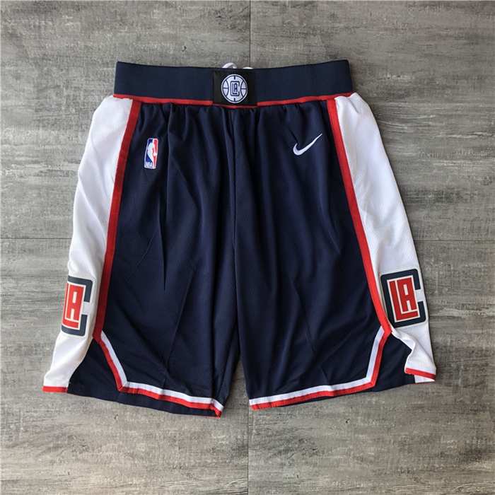 Los Angeles Clippers Dark Blue Basketball Shorts 02