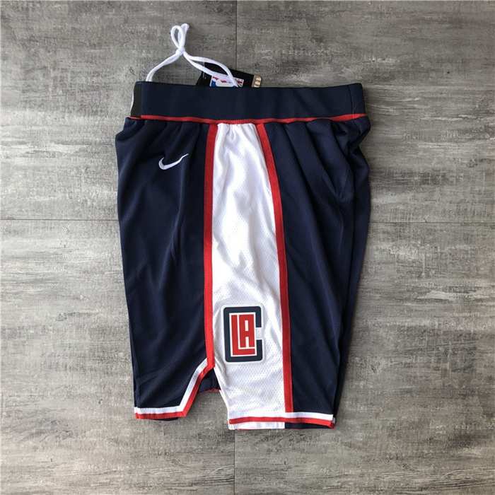 Los Angeles Clippers Dark Blue Basketball Shorts 02