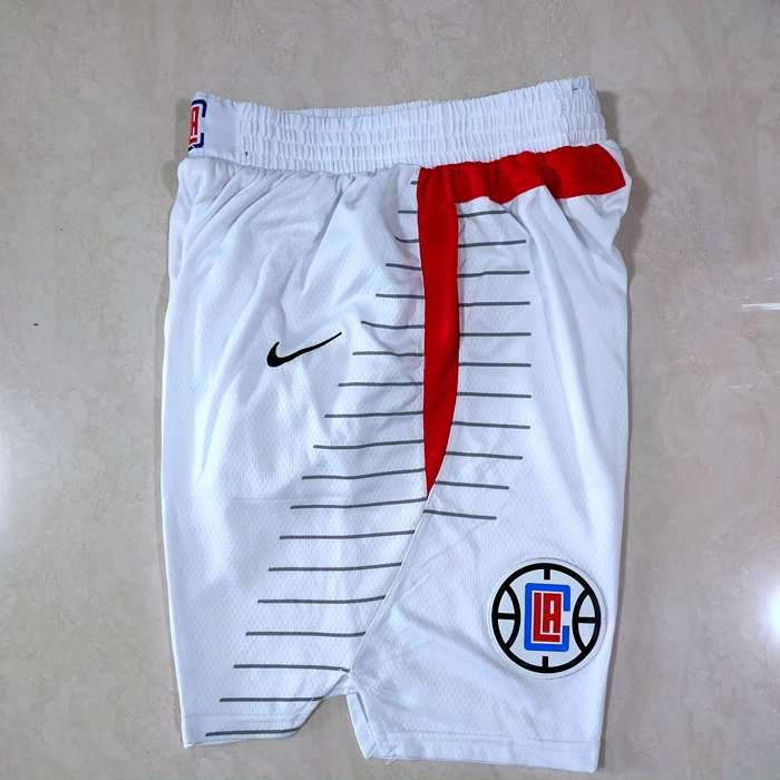 Los Angeles Clippers White Basketball Shorts