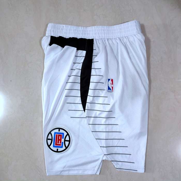 Los Angeles Clippers White Basketball Shorts