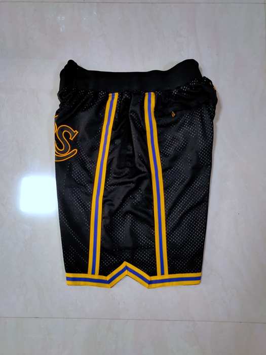 Los Angeles Lakers Just Don Black Basketball Shorts 02