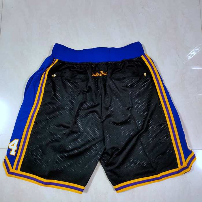 Los Angeles Lakers Just Don Black Basketball Shorts 03