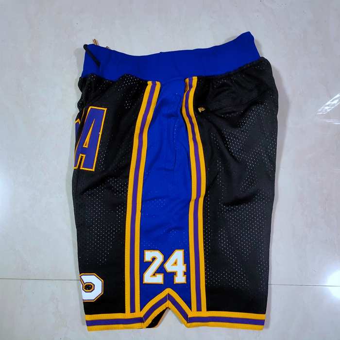 Los Angeles Lakers Just Don Black Basketball Shorts 03