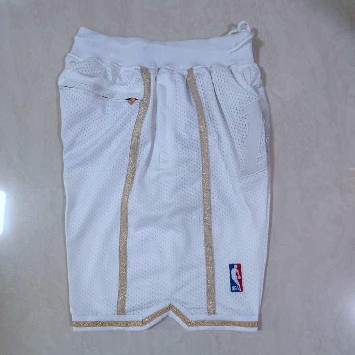 Los Angeles Lakers Just Don White MVP Basketball Shorts