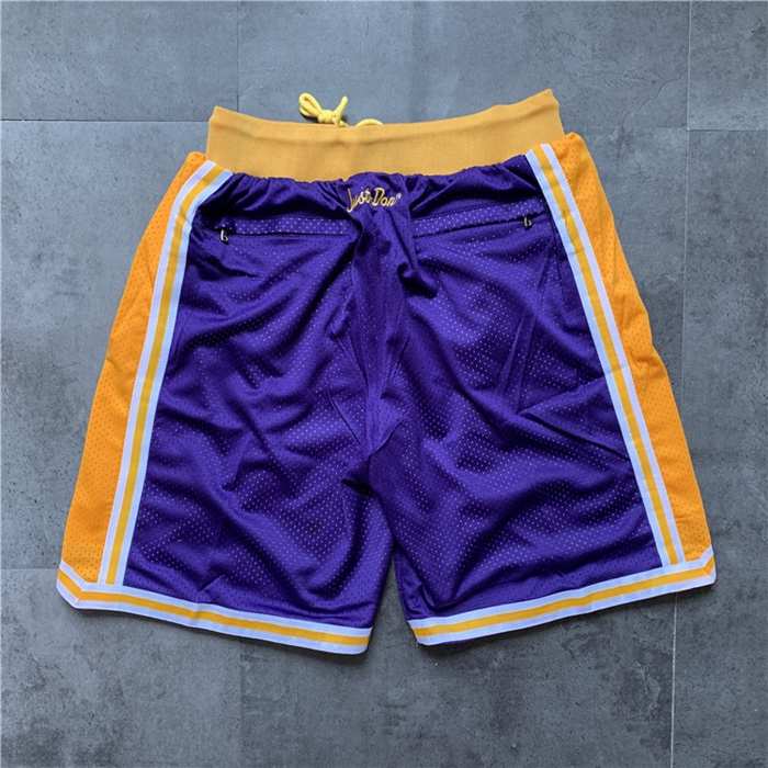 Los Angeles Lakers Just Don Purple Basketball Shorts