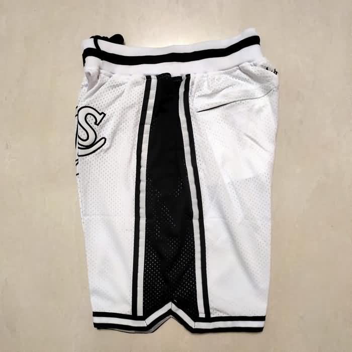 Los Angeles Lakers Just Don White Basketball Shorts