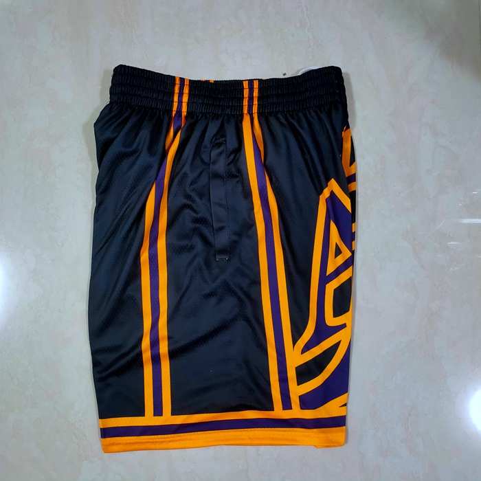 Los Angeles Lakers Mitchell&Ness Black Basketball Shorts