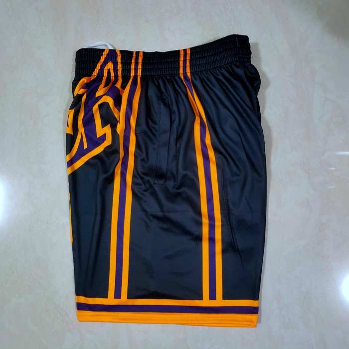 Los Angeles Lakers Mitchell&Ness Black Basketball Shorts