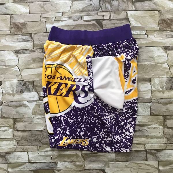 Los Angeles Lakers Mitchell&Ness Purple Basketball Shorts 02