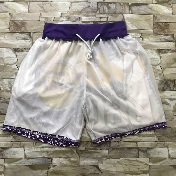 Los Angeles Lakers Mitchell&Ness Purple Basketball Shorts 02