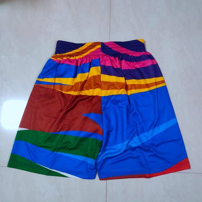 Los Angeles Lakers Mitchell&Ness Red Blue Basketball Shorts