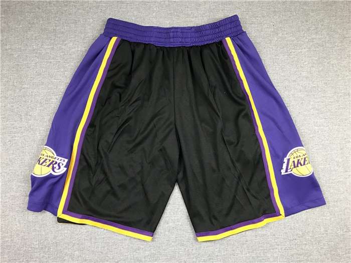 Los Angeles Lakers Black Basketball Shorts