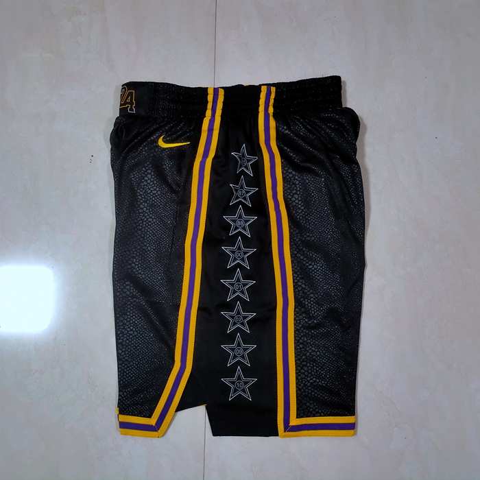 Los Angeles Lakers Black City Basketball Shorts