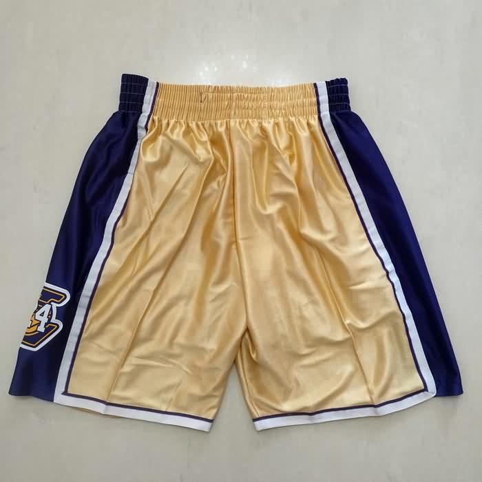 Los Angeles Lakers Gold Basketball Shorts