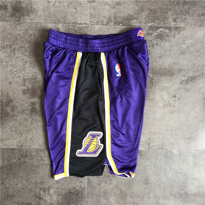 Los Angeles Lakers Purple Basketball Shorts 02