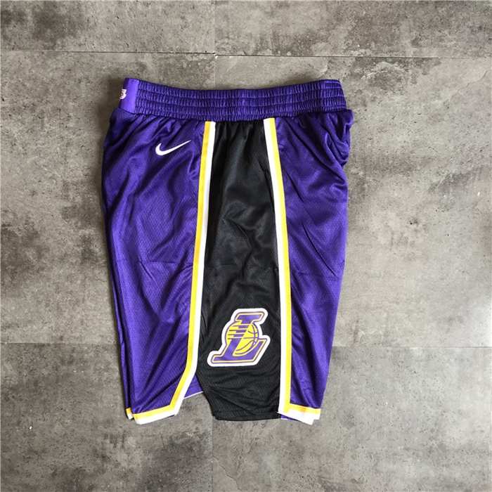 Los Angeles Lakers Purple Basketball Shorts 02